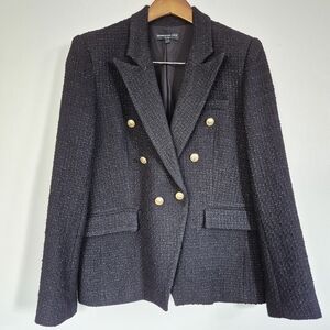 Generation Love Revolve Tweed Blazer Gold Buttons Large